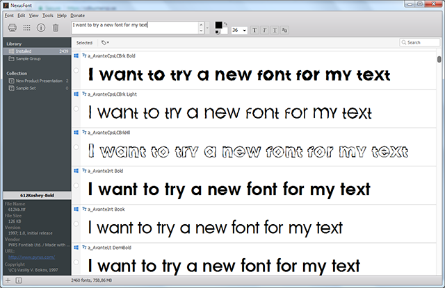 NexusFont Free